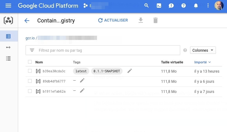 Google Cloud Container Registry