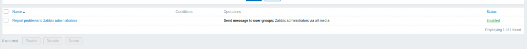 Zabbix Actions