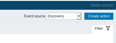 Zabbix Action filter