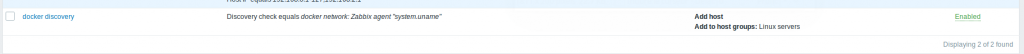 Zabbix auto discovery rule