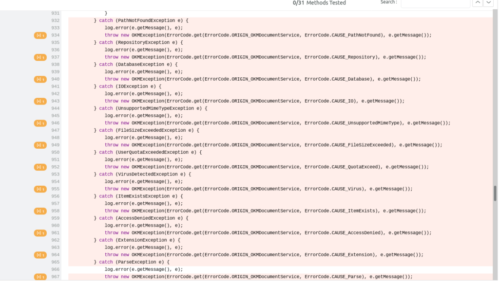 Ugly Exception Management code