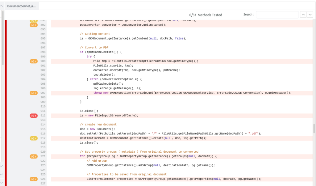 Example : long method code