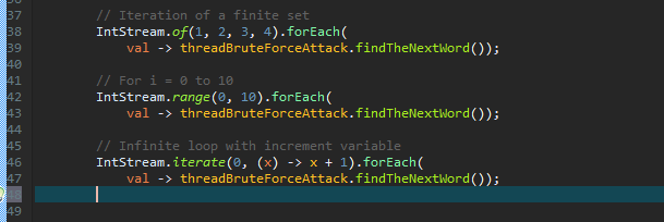 Loop using lambdas and streams in Java 8 for lazy dude