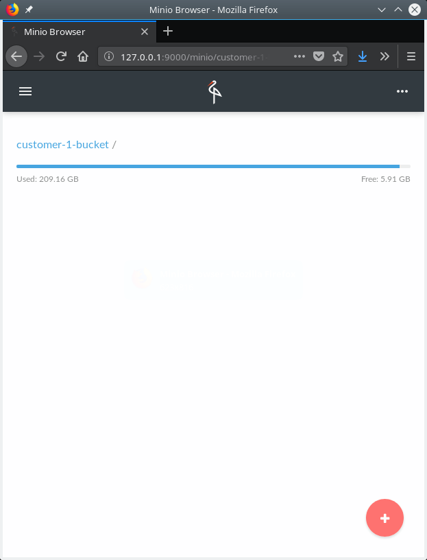 Using S3 libraries with Minio mock server